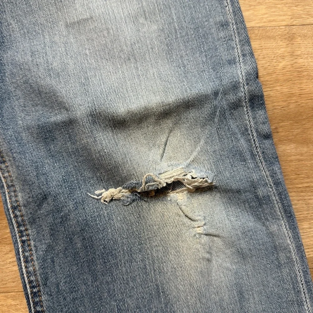 Diesel Safado Jeans Men 31x30 Blue Slim Straight Stretch Distress CN036 (Hemmed)